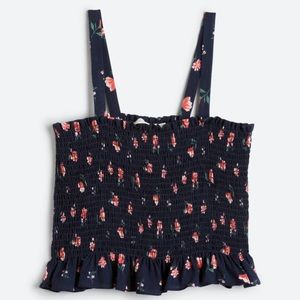 Lush Daidra Smocked Cropped Top